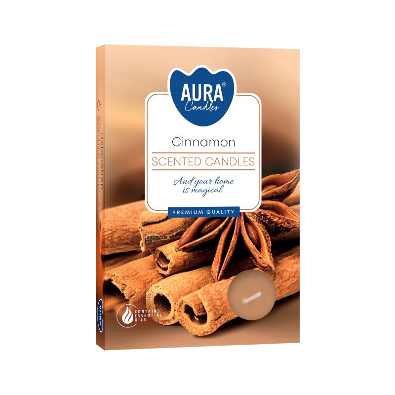 1x Set de 6 Velas de Té Perfumadas - Canela