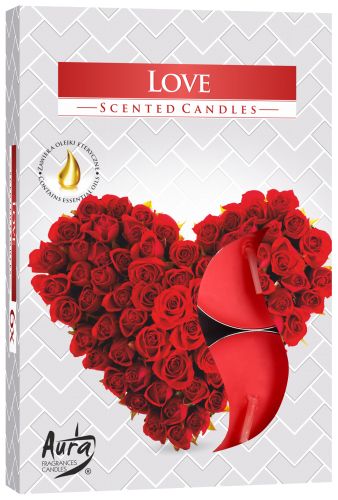 1x Set de 6 Velas de Té Perfumadas - Amor