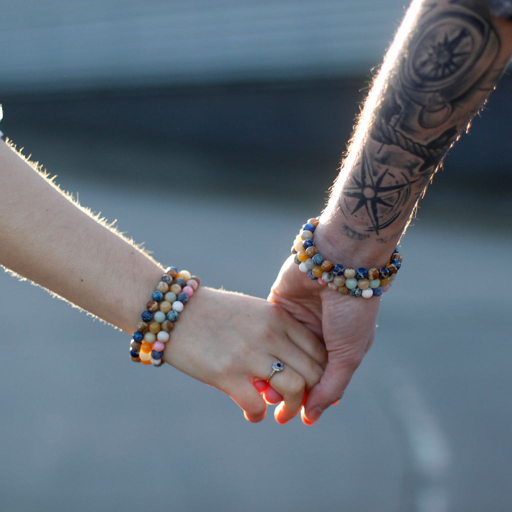 2 Pulseras con Piedras Preciosas - Fuerza