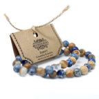 2 Pulseras con Piedras Preciosas - Arco Iris
