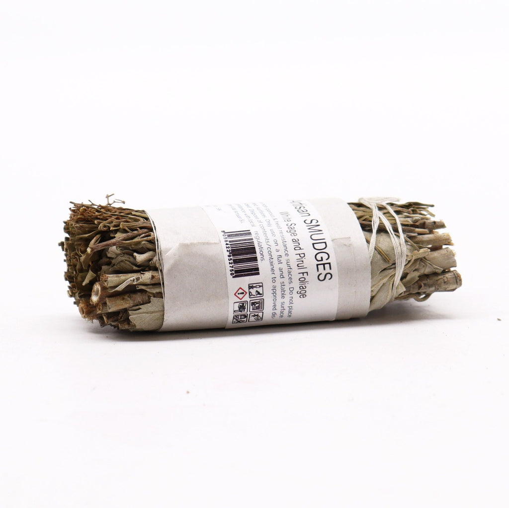 Atado de Hierba - Salvia Blanca y Follaje de Pirul