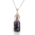 Collar de Piedras Preciosas Embotelladas - Amatista