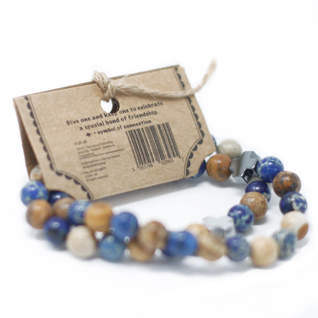 2 Pulseras con Piedras Preciosas - Paz