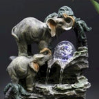 Fuente de agua de sobremesa - 30 cm - Buda dorado meditando