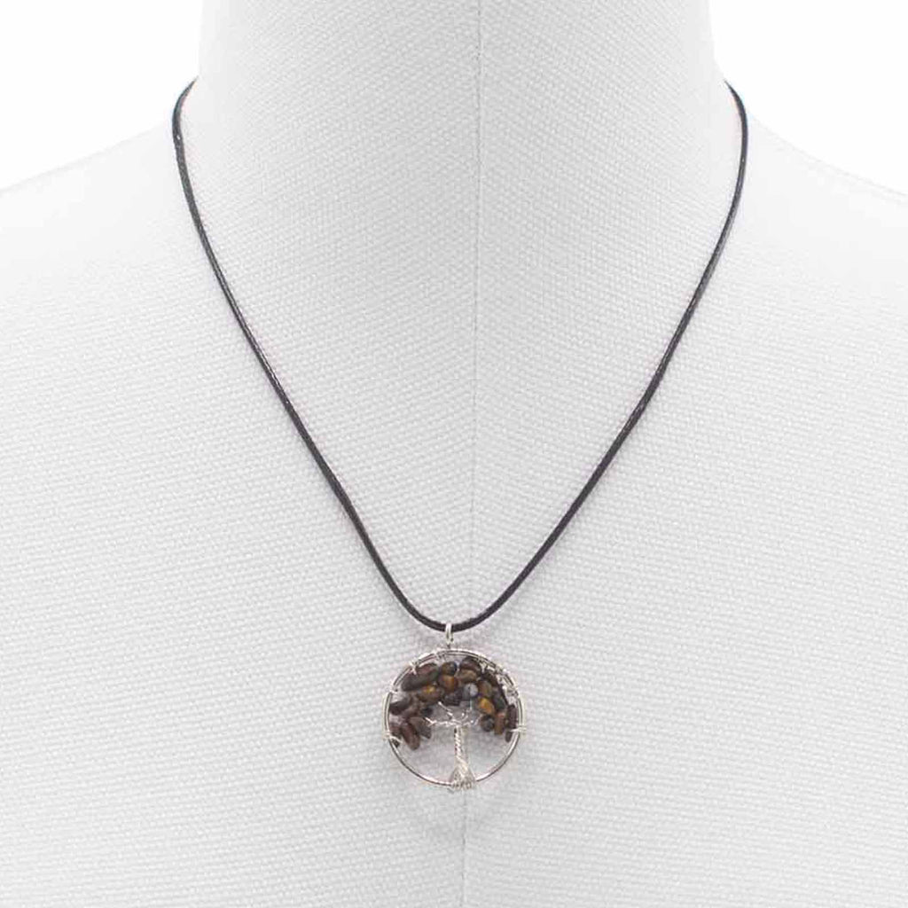 Colgante Árbol de la Vida - Ojo de Tigre