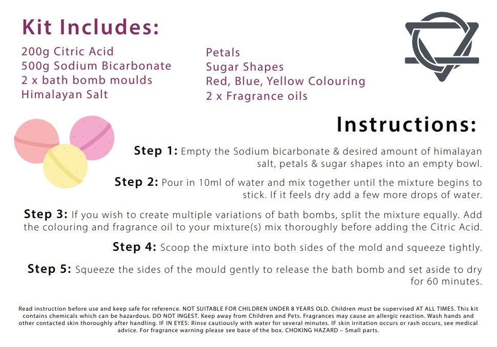 Kit de bombas de baño - Rosa y chicle