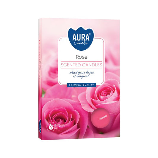 1x Set de 6 Velas de Té Perfumadas - Rose
