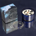 Vela de Cristal del Zodiaco con Pulsera de Piedras Preciosas - Tauro
