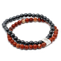Pulsera de Piedras Preciosas Magnéticas - Piedra Roja