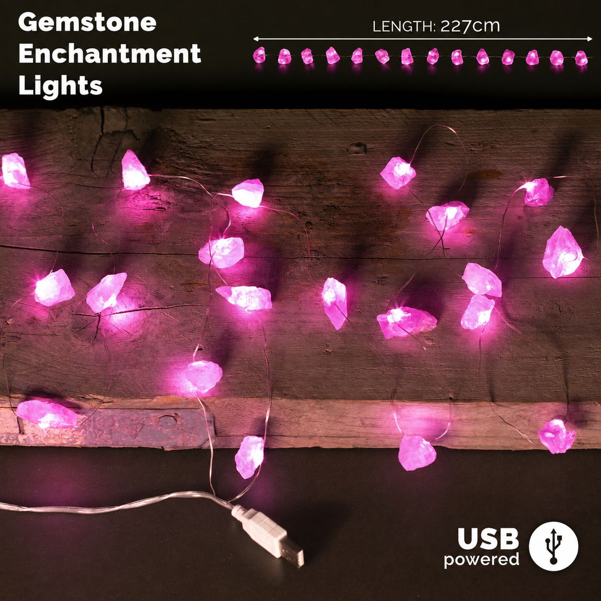 Luces de Piedras · Cuarzo Rosa