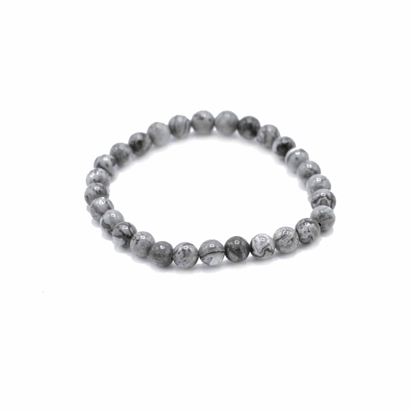 Pulsera de manifestación de piedras preciosas - Piedra de mapa - Prosperidad
